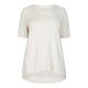 SALLIE SAHNE DIPPED HEM T-SHIRT CREAM
