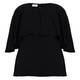 Sallie Sahne Crepe Flutter Sleeve Top Black 