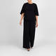 Sallie Sahne Crepe Flutter Sleeve Top Black 