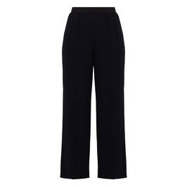 Sallie Sahne Pull On Crepe Trousers Black - Plus Size Collection