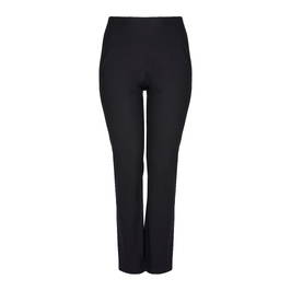 Sallie Sahne STRETCH BLACK STRAIGHT LEG TROUSERS - Plus Size Collection