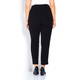 SALLIE SAHNE BLACK ANKLE GRAZER TROUSERS