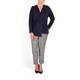 SALLIE SAHNE NAVY RUCHE FRONT TOP 