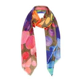 Salto Pure Wool and Silk Spot Scarf  - Plus Size Collection