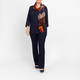Salto Abstract Print Merino Wool Scarf Orange