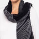 Salto Woven Merino Wool Scarf Black 