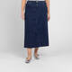 Samoon Denim Midi Skirt 