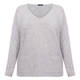 Sandra Portelli Pure Cashmere Knitted Tunic Sweater Grey 
