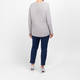 Sandra Portelli Pure Cashmere Knitted Tunic Sweater Grey 