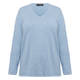 Sandra Portelli V-Neck Cashmere Knitted Tunic Light Blue