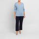 Sandra Portelli V-Neck Cashmere Knitted Tunic Light Blue