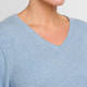 Sandra Portelli V-Neck Cashmere Knitted Tunic Light Blue