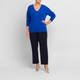 Sandra Portelli V-Neck Cashmere Knitted Tunic Cobalt Blue