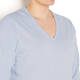 Sandra Portelli 100% cashmere blue v-neck SWEATER