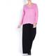 SANDRA PORTELLI EMBELLISHED PINK CASHMERE SWEATER