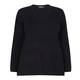 SANDRA PORTELLI BLACK V-NECK CASHMERE SWEATER