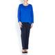 SANDRA PORTELLI ROYAL BLUE CASHMERE SWEATER