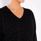 SANDRA PORTELLI EMBELLISHED PURE CASHMERE SWEATER