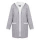 SeeYou Soft Long Open Hoodie Grey 