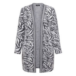 SeeYou Long Cardigan Grey  - Plus Size Collection