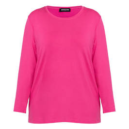 Seeyou T-Shirt Long Sleeve Fuchsia - Plus Size Collection