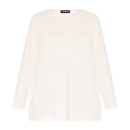 SeeYou Jersey Long Sleeve Top White - Plus Size Collection