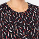 SeeYou by Biggi M Lipstick Print Top Black