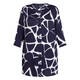 Seeyou by Biggi M Abstract Print Tunic Navy