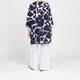 Seeyou by Biggi M Abstract Print Tunic Navy