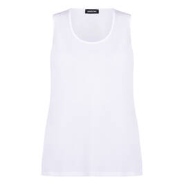 Seeyou by Biggi M Stretch Jersey Vest White  - Plus Size Collection