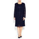 Select Midnight Blue Sequined Lace Dress & Coat