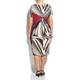 Sempre Piu abstract print jersey DRESS