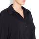 SEMPRE PIU BLACK COTTON STRETCH SHIRT