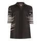 SEMPRE PIU black abstract stripe SHIRT