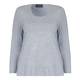 SEMPRE PIU GREY MELANGE JERSEY TOP