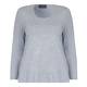 SEMPRE PIU GREY MELANGE JERSEY TOP