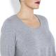 SEMPRE PIU GREY MELANGE JERSEY TOP