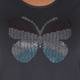 SEMPRE PIU BUTTERFLY MOTIF STUDDED TOP 