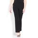 SEMPRE PIU BLACK STRAIGHT LEG TROUSERS