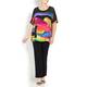 SEMPRE CHIFFON YOKE PRINT TUNIC