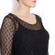 SEMPRE PIU BLACK MESH TUNIC-TOP WITH SEQUINS