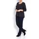 SEMPRE PIU CHARCOAL JERSEY TOP