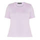 BEIGE COTTON T-SHIRT LILAC