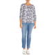 SUNDAY LONG SLEEVE STRETCH JERSEY PRINT T-SHIRT 
