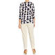 BEIGE STRETCH JERSEY T-SHIRT PRINT SAND
