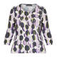 BEIGE STRETCH JERSEY T-SHIRT PRINT LAVENDER