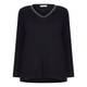 LUISA VIOLA GLITTER SWEATER WITH CASHMERE