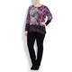 Thats Me By Jagro magenta and charcoal SWEATER