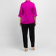 Tia Pussy Bow Satin Blouse Fuchsia