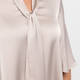 Tia Pussy Bow Satin Blouse Pearl